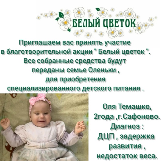 В Сафоновском благочинии подведены итоги благотворительной акции Белый цветок